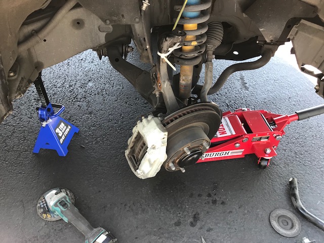 Mechanical repair work in progress